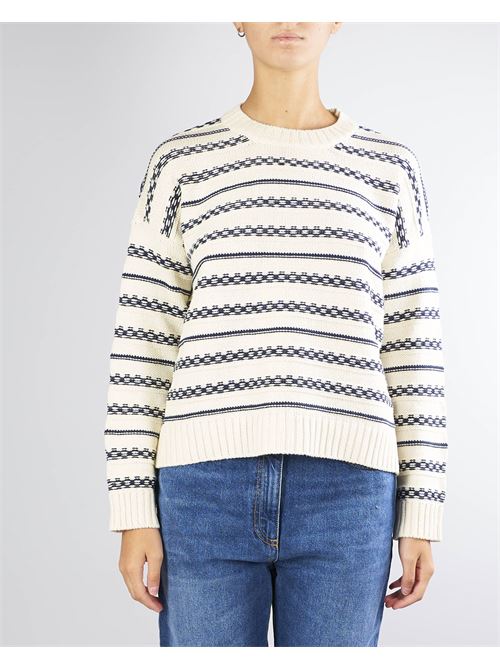 Maglia in filato di cotone a righe Max Mara Weekend MAX MARA WEEKEND | Maglia | FOSTER15